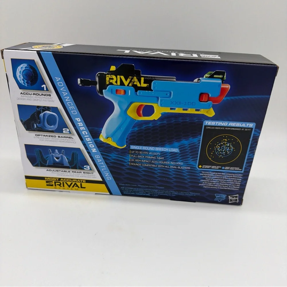 Nerf Rival Fate XXII-100 Blaster - Blue, Orange, and Yellow